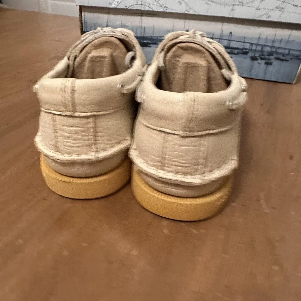 Sperry Top-Sider A/O Ice Boat Shoes Mens Size 6 Off White Leather Non-Marking